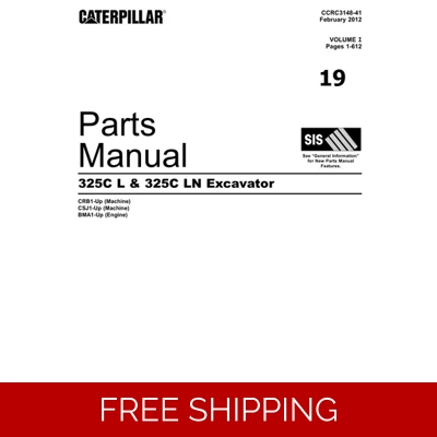 19 CATERPILLAR 325CL & 325CLN EXCAVATOR PARTS MANUAL 19 CATERPILLAR 325CL & 325CLN EXCAVATOR PARTS MANUAL